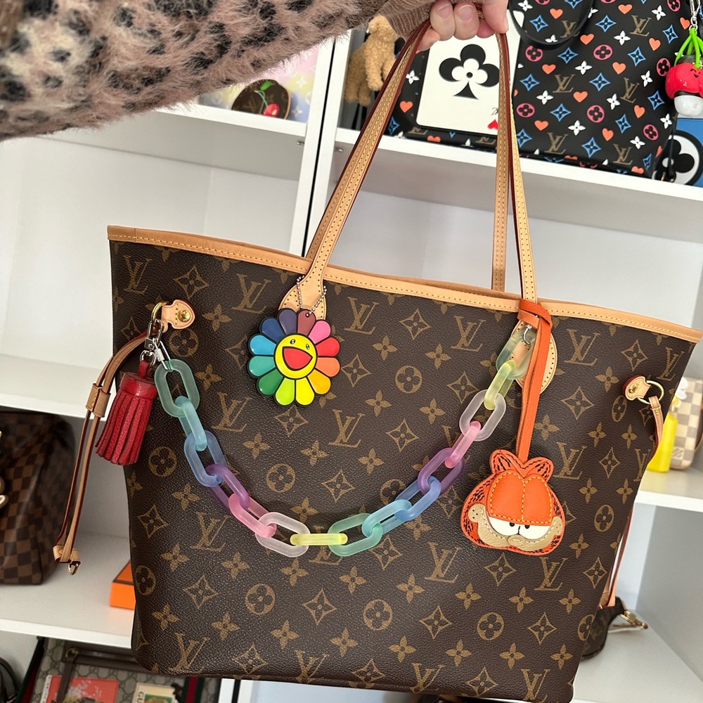 Louis Vuitton Neverfull MM monogram WITH POUCH and organizer insert AUTHENTIC - Picture 12 of 13